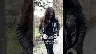 DIY BULLET BELT #battlejacket #metalheadcommunity #heavymetall #alternative #metalhead #goth