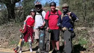 March 21, 2021 Esk8t to old town Folsom with Mike, Chris and his daughter (crash)