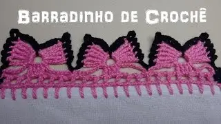 Barradinho de Crochê Fácil de Fazer # Borboletas