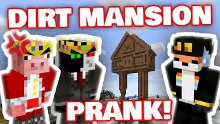 Fundy Started Building DIRT MANSION AS PRANK Next To Technoblade's BASE! DREAM SMP