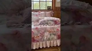 Light Pink - Romantic A-Class 100% Cotton Oil Painting Duvet Cover Bedding Set
