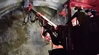 Tamrock Tunnel Drilling. Two lane highway road tunnel in Himachal