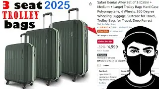 Best 3-Set Trolley Bags Under ₹5,000 | Budget Luggage Combo Review || 2025