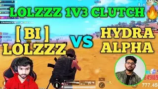 Bi team vs Hydra Alpha full intense fight in Hydra Elite customs | 1v3 clutch | Bgmi | Pubg emulator
