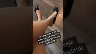 Double Stiletto Heel Dangle with Wolford Pantyhose