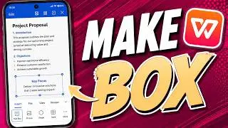 How To Make Box In WPS Office Mobile [2026 Guide]