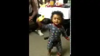 Funny My 1 year old baby arguing with daddy