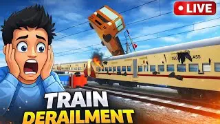 All Realistic Trains Run At Curve Branches ❌️Railroad Tracks | train videos | railway | lhb coach