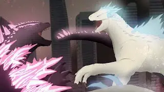 Evolved Godzilla VS Shimo - Animation