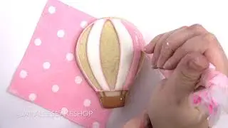 Hot Air Balloon Deocrated Cookies