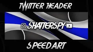 Abstract Twitter Banner Speedart