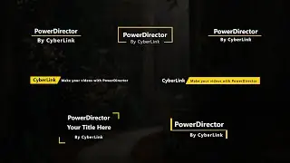 Minimalist Titles Pack A | PowerDirector 365