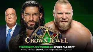 Roman Reigns vs Brock Lesnar | WWE Universal Championship | WWE Crown Jewel 2021 | Full Match