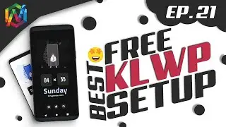 FREE KLWP SETUP WITH DARK MODE 😍| FREE FOR ALL | Best Nova Launcher Setup | EP. 21 | TechWidNik