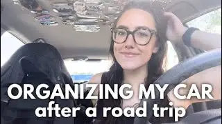 I FINALLY UNPACKED in FLORIDA... now let's organize my car | Katie Carney