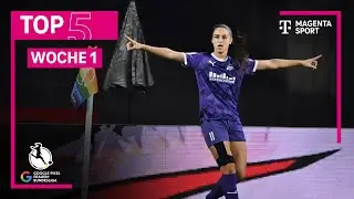 Top5 - Woche 1 | Google Pixel Frauen-Bundesliga | MAGENTA SPORT