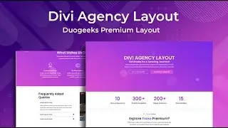 Divi Agency Layout - Divi Layouts by Divi Awesome