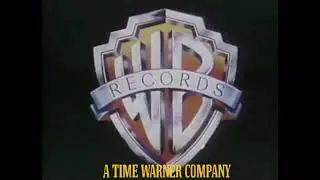 Warner Bros Records Logo with Time Warner Byline