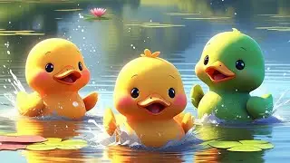 Counting Backwards | Ten Little Ducks | 3D Animation for Kids | Learn Numbers for Preschoolers