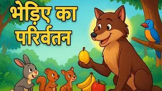 Heart Touching Wolf Story | Jungle Kahani #MoralStory #HindiCartoon #JungleStory #WolfVsBird 