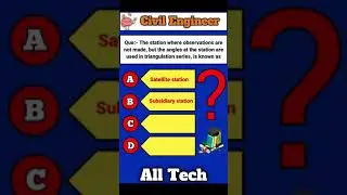 Civil Engineering Interview Questions | Civil Engineering Mcqs #shorts | #ytshorts #civilengineering