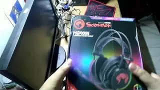 Unboxing Gaming Headset Marvo Scorpion HG9055 7.1