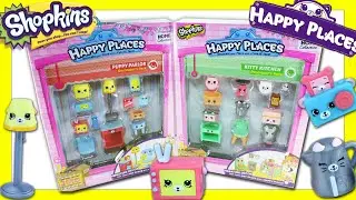 Shopkins Happy Places Opening - Puppy Parlor & Kitty Kitchen - Shopkins Happy Places Opening Release