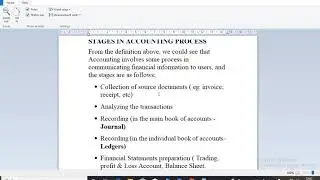 HOW to pass wassce, financial accounting