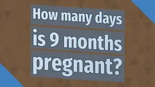 How many days is 9 months pregnant?