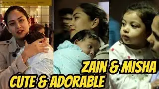 Amazing Mother Mira rajput With Son ZAIN and Daughter MISHA Spotted At Airpot