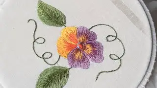 Вышивка гладью для начинающих. Первые шаги. Урок 8. Мережка. Stitch embroidery for beginners.Lesson8