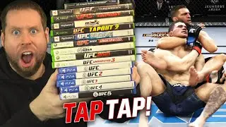 Getting a SUBMISSION on every UFC video game!