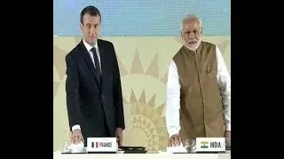 International Solar Alliance (ISA) Summit with French President Emmanuel Macron