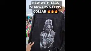#new with #tags #levis & #starwars #denim #jacket #fleamarket #thrifting #disney #disneyland #ebay