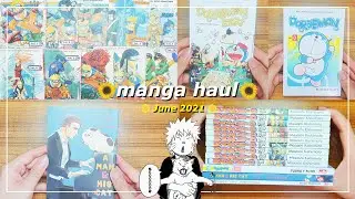 Manga Haul June 2021✨💕 - naruto, doraemon, a man & his cat | indonesia