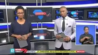Tanya Nefdt of the eNCA news team interviews Kurt Minnaar and his learners