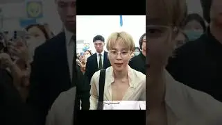 Jimin at Incheon Airport, on his way to Paris to attend Dior&rsquo;s SS26 Fashion Week collection💜✨#jimin
