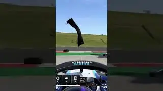 F1 2021 spin and crash on Vettel