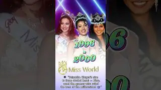 The Miss World Queens 1996-2000: From Pageants to Stardom 🌟👑🌍#MissWorld #BeautyPageant #VersusPedia