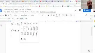 Google Doc Equation tool