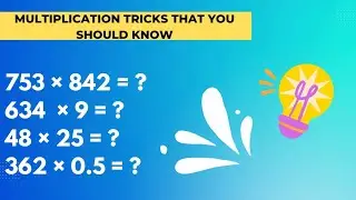 Simple Math Tricks For Fast Calculations || Multiplication Tricks || Maths tricks || Mental Maths