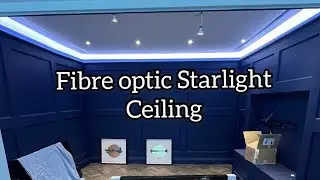 Fibre optic starlight ceiling installation