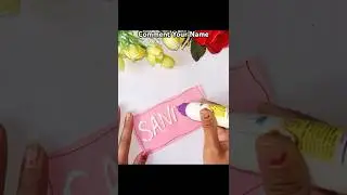 Glitter name art 😍😱#shorts #nameart #diy #viral #trending #youtubeshorts #drawing #art #ytshorts