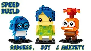 Speed Build | Lego Brickheadz 40749 Joy, Sadness & Anxiety | Disney&bull;Pixar | Inside Out2 