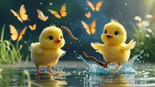 Chirpy Little Chicks !! Kids 3D Cartoon Animated Nursery Rhymes Song!! Giggle Tunes 3D