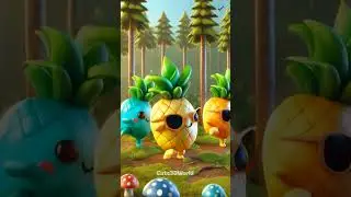 Cute Cartoon Pineapple Dance #cute #cartoon #pineapple #trending #anime #cute3dworld