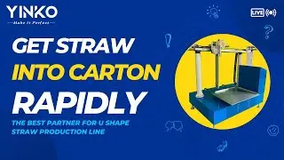 U SHAPED PLA/PP/PAPER STRAW AUTO CARTON PACKING MACHINE