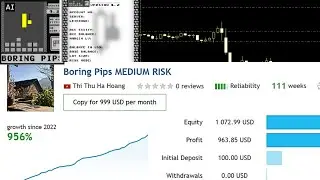Boring Pips v4.2 | 956% Growth | forex bot