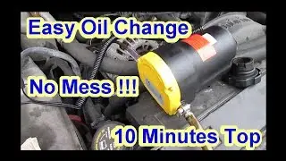 DIY: Easy Fast Car Truck Engine Oil Change  Extractor Topside Drain Vacuum Pump - No Mess No Fumoto