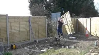 Idiot Engineer Guide to: One-Man Fence Panel Installation!